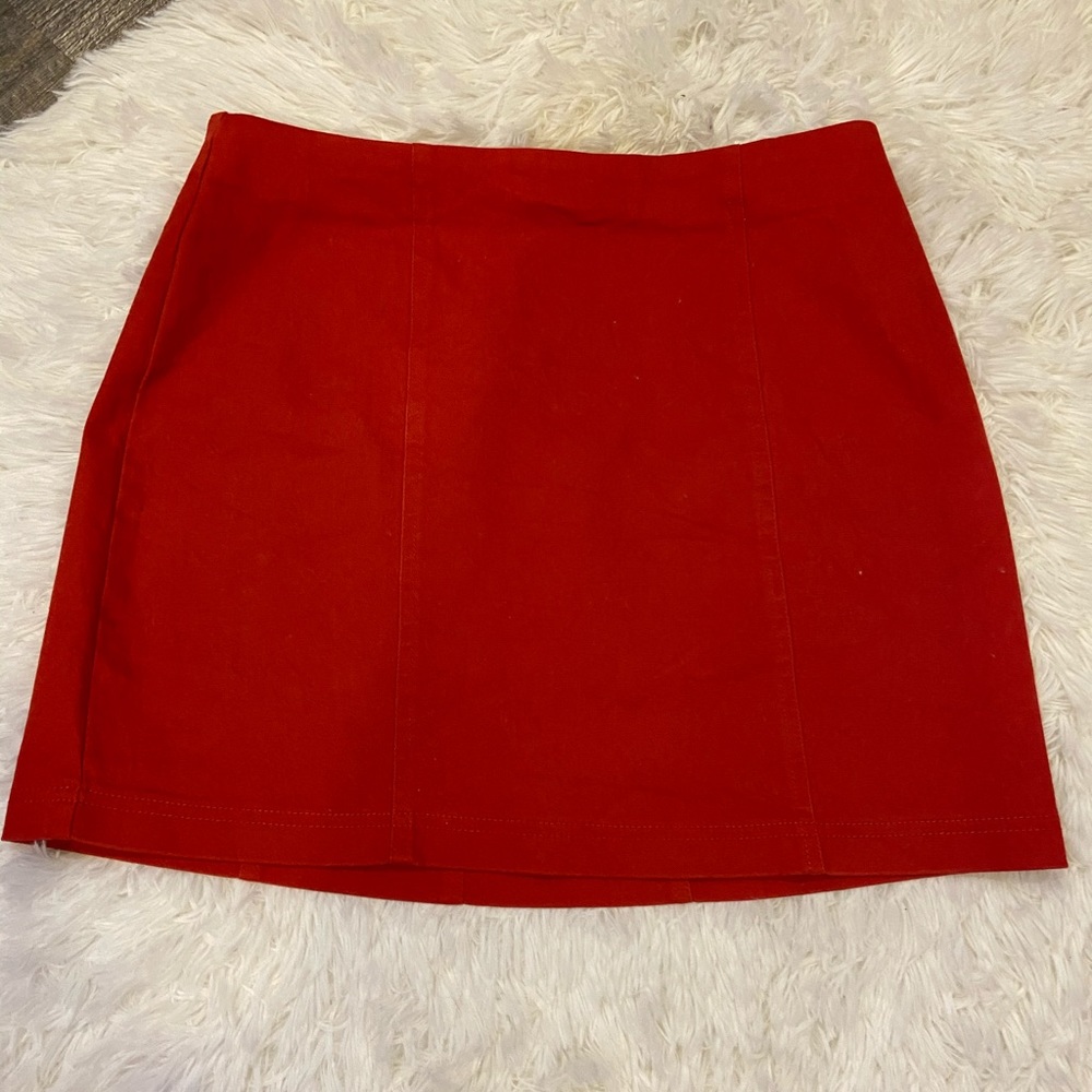red mini skirt FOREVER 21
